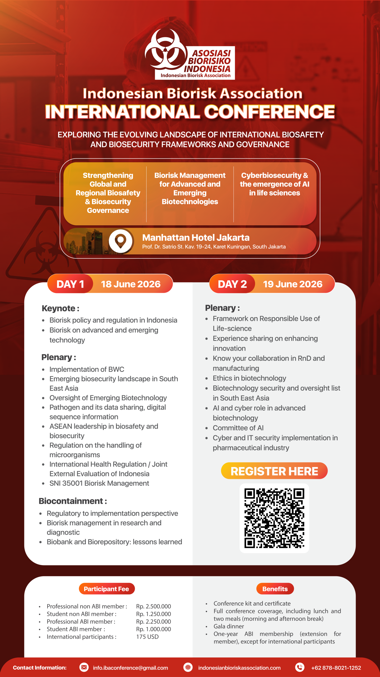 Abi Risy Konferensi internasional ABI mendekat – Indonesian Biorisk Association